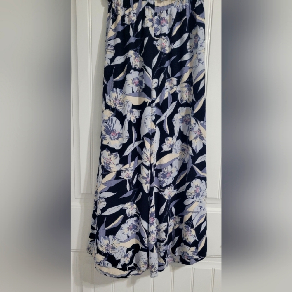 Billabong Floral Wide Leg Rayon Beach Pants Juniors Size 1